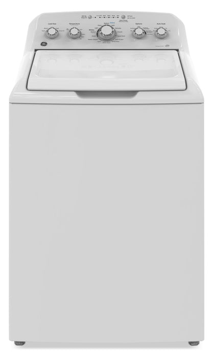 Laveuse GE à chargement par le haut de 4,9 pi³ avec tambour en acier inoxydable - GTW460BMMWW