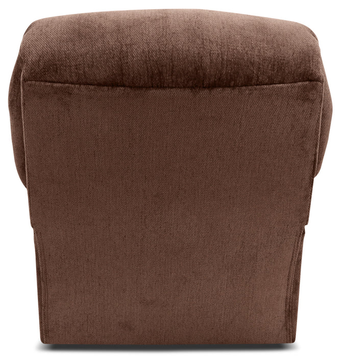 Fauteuil basculeur à inclinaison électrique 477 à 3 positions en chenille - noyer