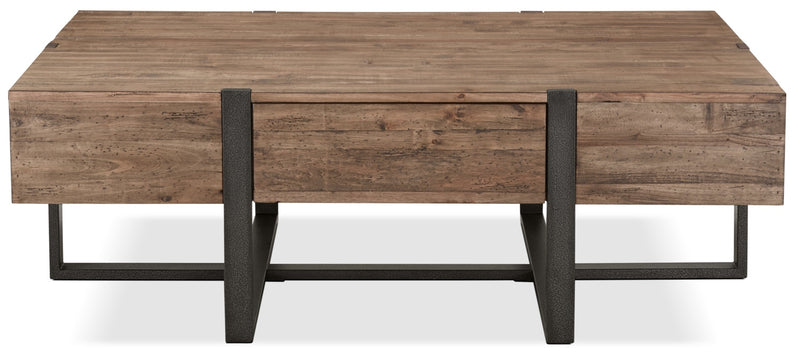 Table à café ronde moderne Kendal de 31,5 po avec dessus en verre - noire