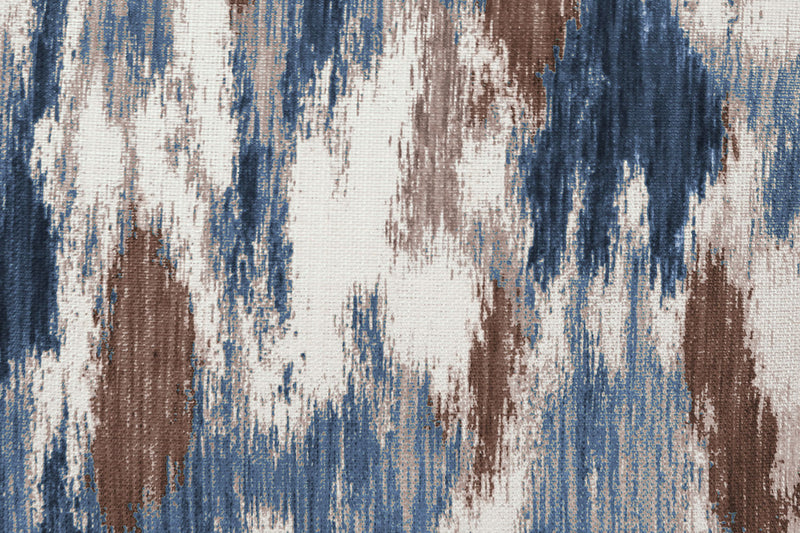 Coussin décoratif Rain - bleu, jaune et ivoire