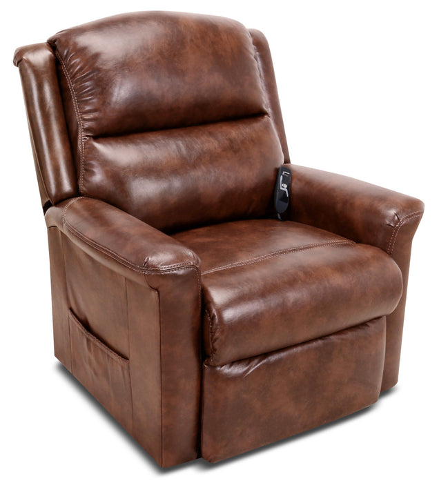 Fauteuil basculeur à inclinaison électrique 486 à 3 positions en chenille - moka