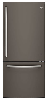 Réfrigérateur GE de 20,9 pi³ et de 30 po à congélateur inférieur - ardoise - GDE21DMKES