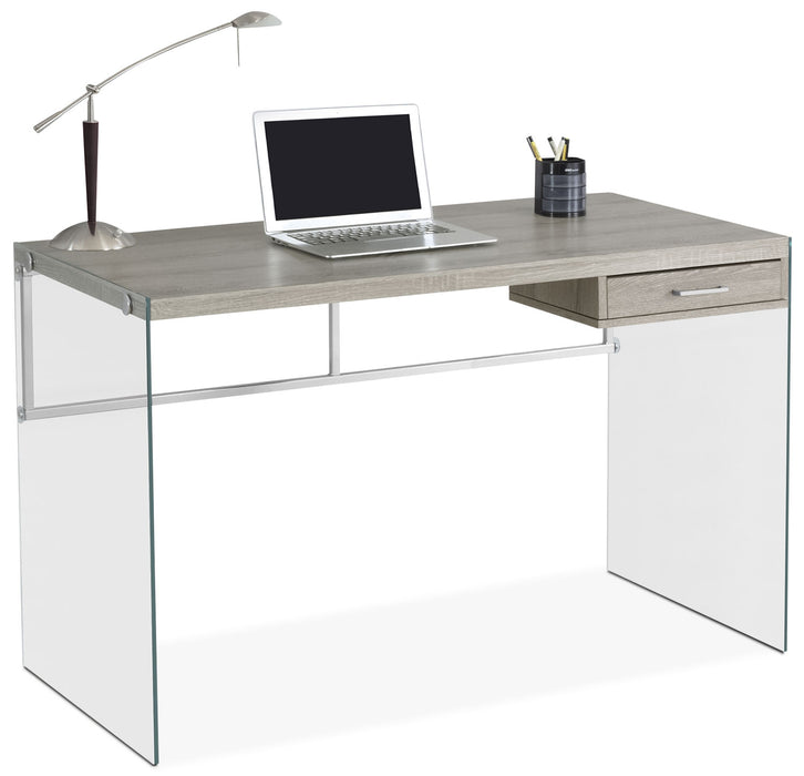 Bureau d'ordinateur Kylie - taupe foncé