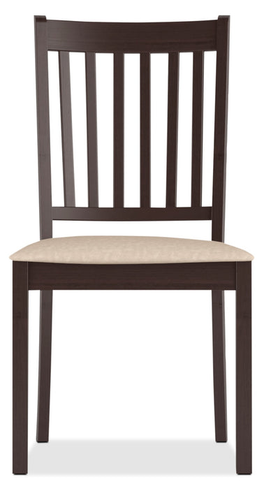Chaise de salle à manger Atwood cappuccino - siège en microfibre