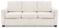 Sofa-lit double Becca en chenille –  argenté