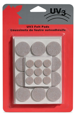 UV3 Furniture Felt Pads|Coussinets de feutre UV3 pour les meubles|FELTPADS
