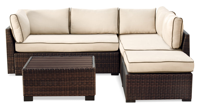 Ensemble de sofa sectionnel Loughran 4 pièces pour la terrasse