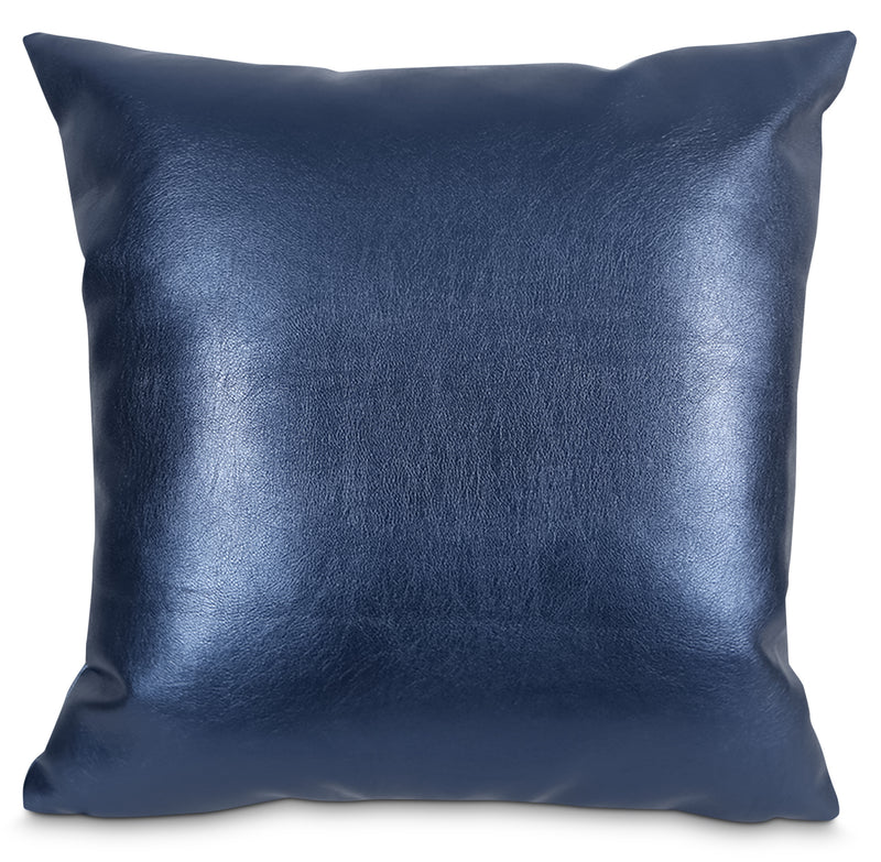 Metallika Accent Pillow – Blue