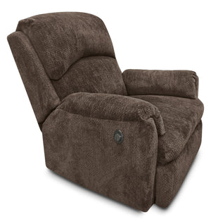 Fauteuil à inclinaison électrique Baron en chenille - brun