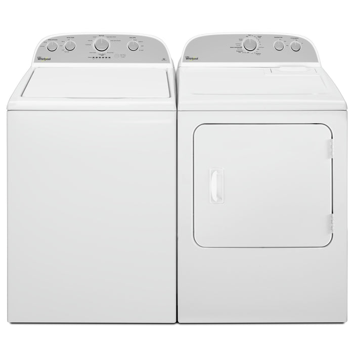 Laveuse à chargement par le haut de 4,4 pi³ et sécheuse électrique de 7,0 pi³ de Whirlpool