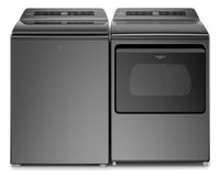 Laveuse à chargement par le haut 5,5 pi³ et sécheuse électrique 7,4 pi³ Whirlpool - ombre chrome
