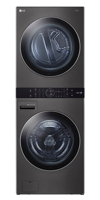  Tour de lavage WashTowerMC à la vapeur haute efficacité LG à chargement frontal avec laveuse de 5,2 …
