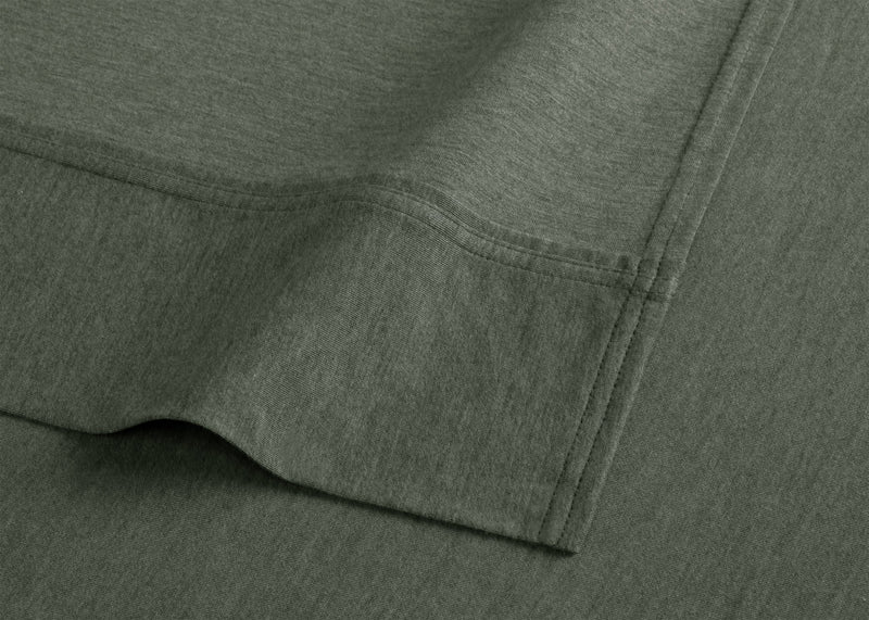 Ensemble de draps haute performance Hyper-Wool de BEDGEAR 4 pièces pour très grand lit - vert forêt