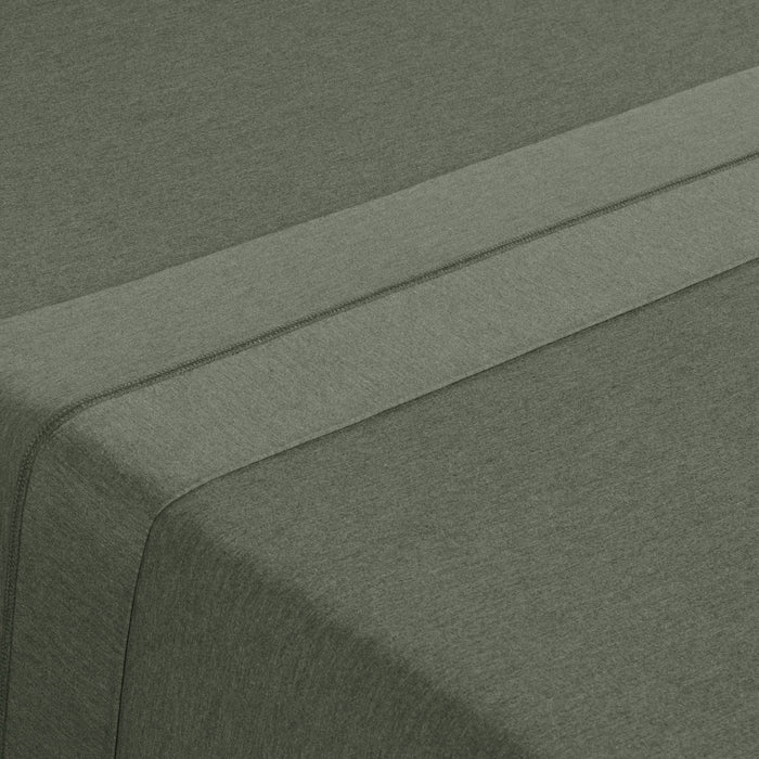 Ensemble de draps haute performance Hyper-Wool de BEDGEAR 4 pièces pour très grand lit - vert forêt