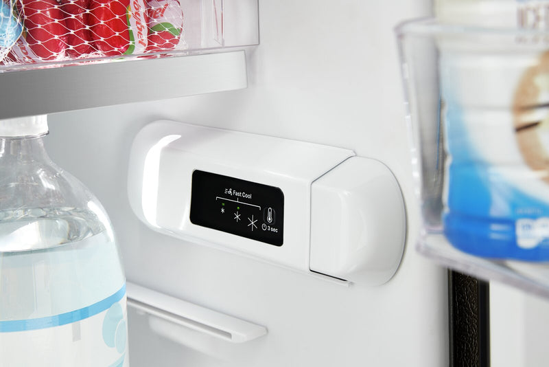 Réfrigérateur Whirlpool de 11,6 pi³ et de 24 po à congélateur supérieur - blanc - WRT312CZJW