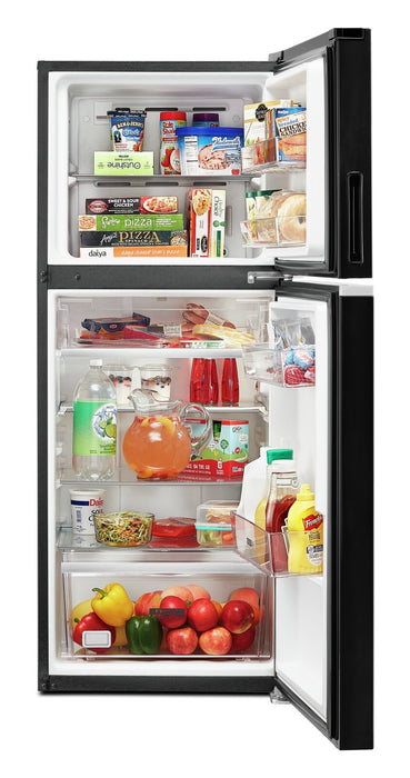 Réfrigérateur Whirlpool de 11,6 pi³ et de 24 po à congélateur supérieur - noir - WRT312CZJB
