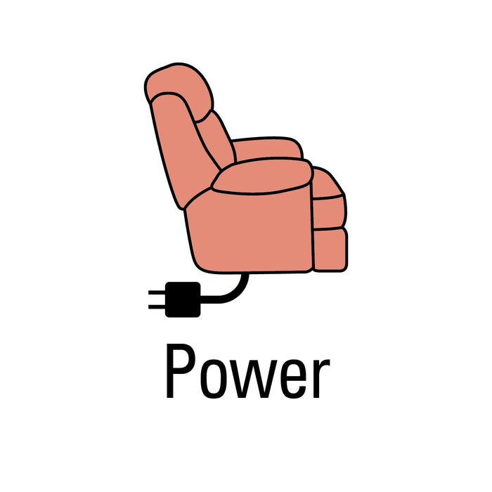 Fauteuil à inclinaison électrique 6734  en microsuède — fougère