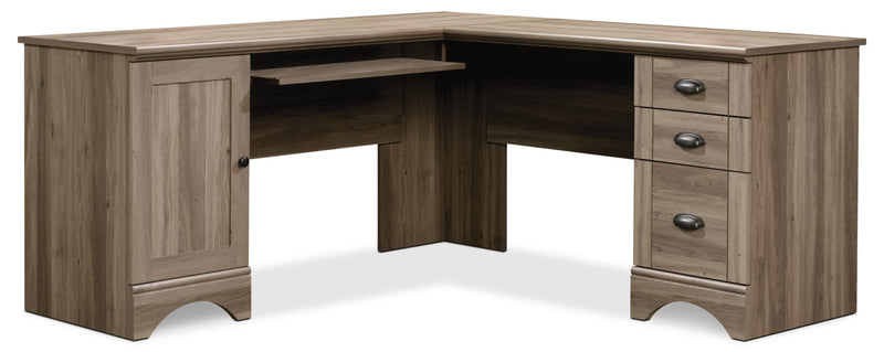 Harbor View Corner Desk – Salt Oak - Country style Desk in Grey