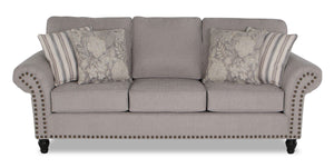 Sofa Wynn en chenille - gris