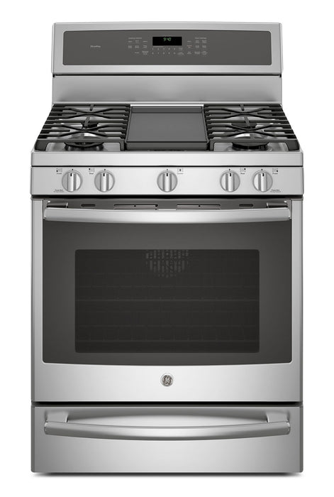 Cuisinière à gaz amovible GE de 5,6 pi³ – PCGB940ZEJSS 