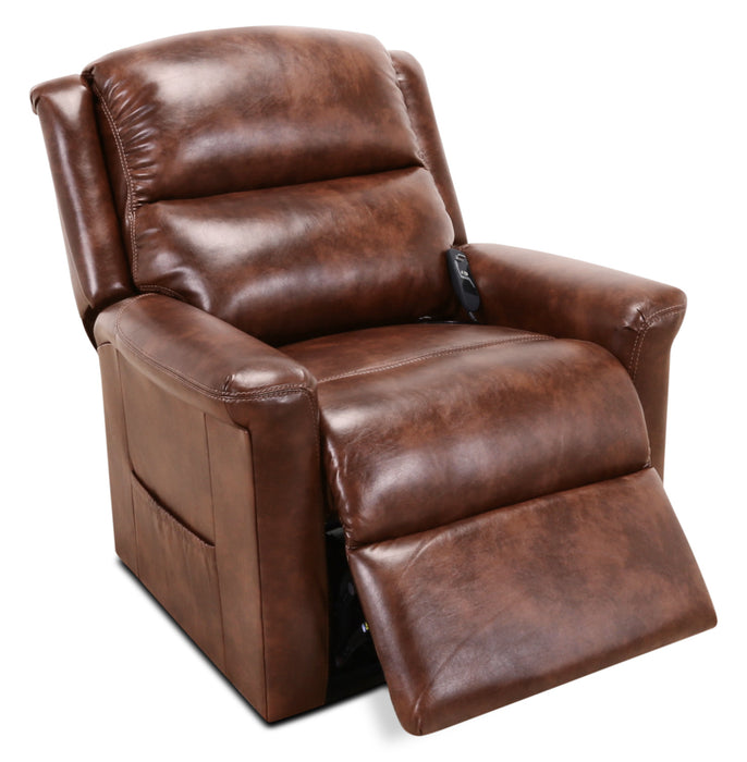 Fauteuil basculeur à inclinaison électrique 486 à 3 positions en chenille - moka