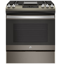 Cuisinière à gaz encastrée GE de 5,4 pi³ avec nettoyage à la vapeur - JCGSS66EELES