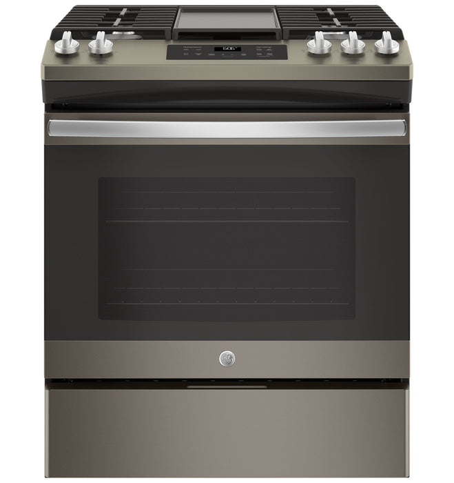 Cuisinière à gaz encastrée GE de 5,4 pi³ avec nettoyage à la vapeur - JCGSS66EELES