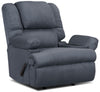 Fauteuil berçant inclinable 5598  en suède rembourré avec rangement - marine