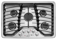Surface de cuisson à gaz profondément encastrée GE de 30 po – PGP953SETSS