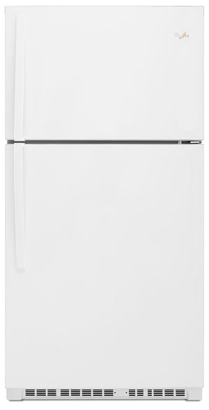 Réfrigérateur Whirlpool de 21 pi³ à congélateur supérieur - blanc