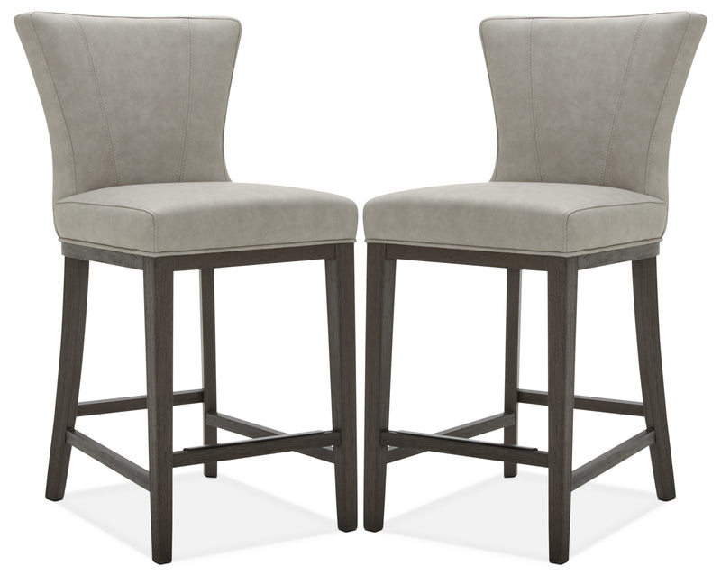 Tabouret Quinn de hauteur comptoir, ensemble de 2 - taupe
