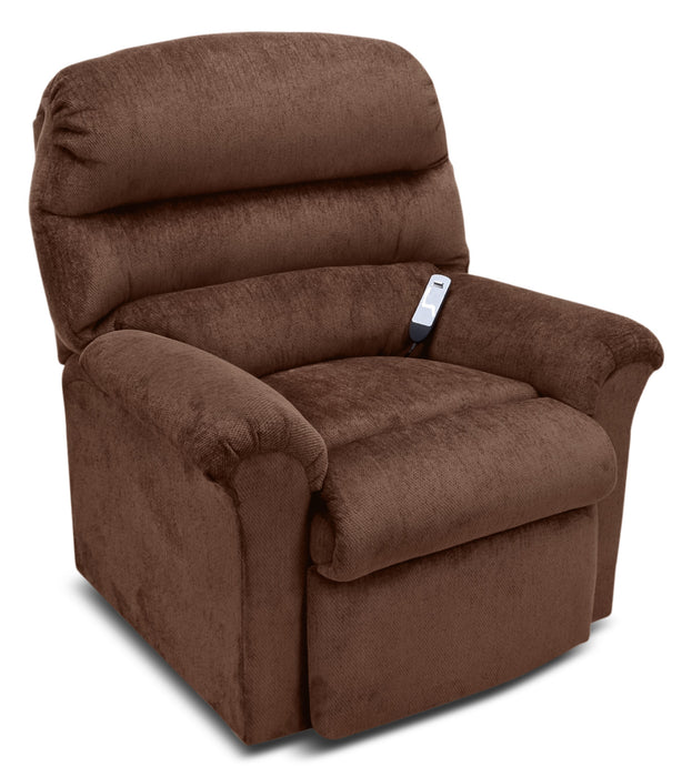 Fauteuil basculeur à inclinaison électrique 477 à 3 positions en chenille - noyer