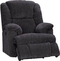  Fauteuil à inclinaison électrique Bmaxx de 40 po fabriqué au Canada en tissu de chenille - gris