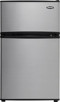  Mini réfrigérateur Danby de 3,2 pi³ et de 18,9 po à congélateur supérieur - acier inoxydable - DC…