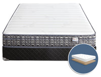 Ensemble matelas ferme à Euro-plateau à profil bas Endeavour 4 de Springwall pour lit double