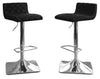 Tabouret bar réglable Coen, ensemble de 2 - noir
