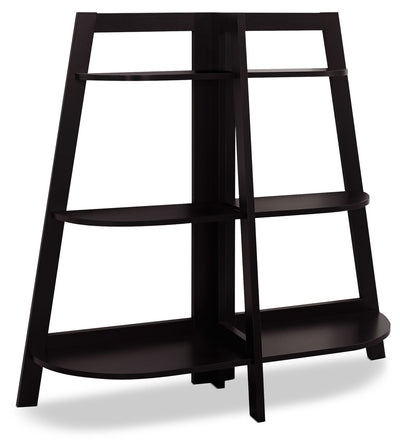 Aline Bookcase – Cappuccino - Contemporary style Bookcase in Dark Brown Wood
