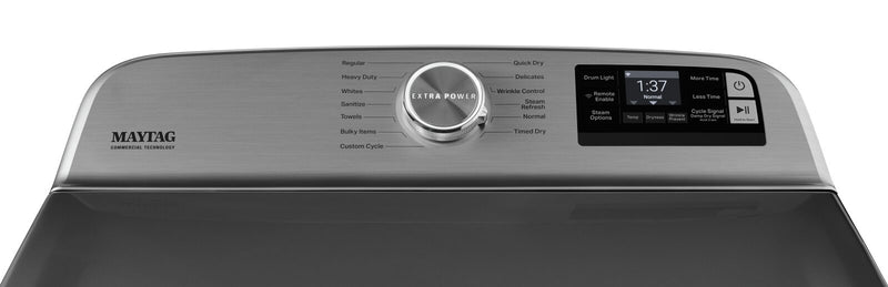Sécheuse électrique intelligente Maytag de 7,4 pi³ avec vapeur - ardoise métallique - YMED7230HC