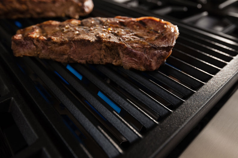 Surface de cuisson à gaz KitchenAid de 48 po de style commercial avec gril - KGCU484VSS 