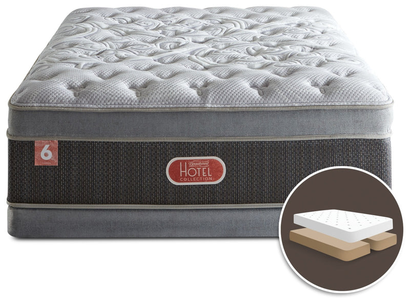 Ensemble moelleux à Euro-plateau épais divisé Hotel Diamond 6 de Beautyrest pour grand lit