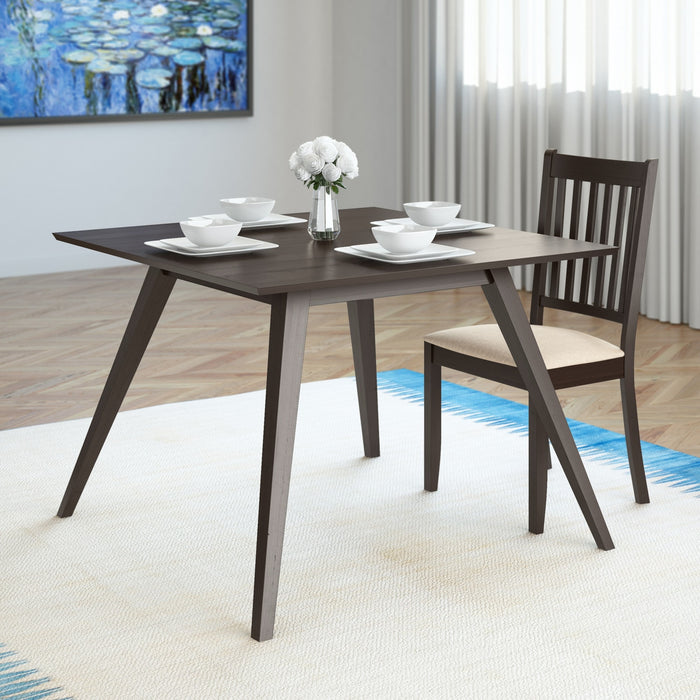 Table de salle à manger Atwood cappuccino avec pattes obliques - 42 po