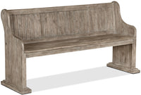  Banc de salle à manger Keswick de 67,75 po (L) en pin - gris tourterelle