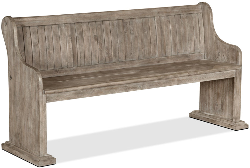 Keswick Dining Bench – Dovetail Grey - Rustic style Dining Bench in Grey Pine