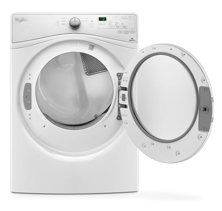 Laveuse à chargement frontal de 5,2 pi³ et sécheuse électrique de 7,4 pi³ de Whirlpool – blanches