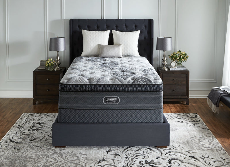 Ensemble matelas moelleux à Euro-plateau Precious Beautyrest Black pour grand lit