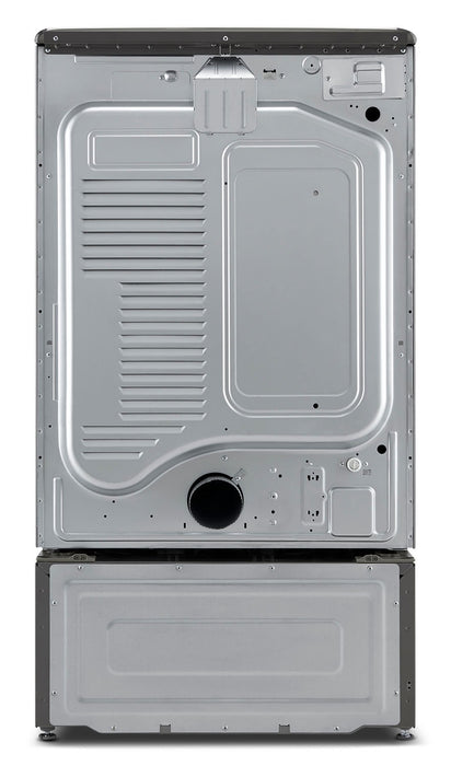 Ensemble LG avec laveuse, sécheuse électrique, laveuse-piédestal et piédestal de type tiroir - acier