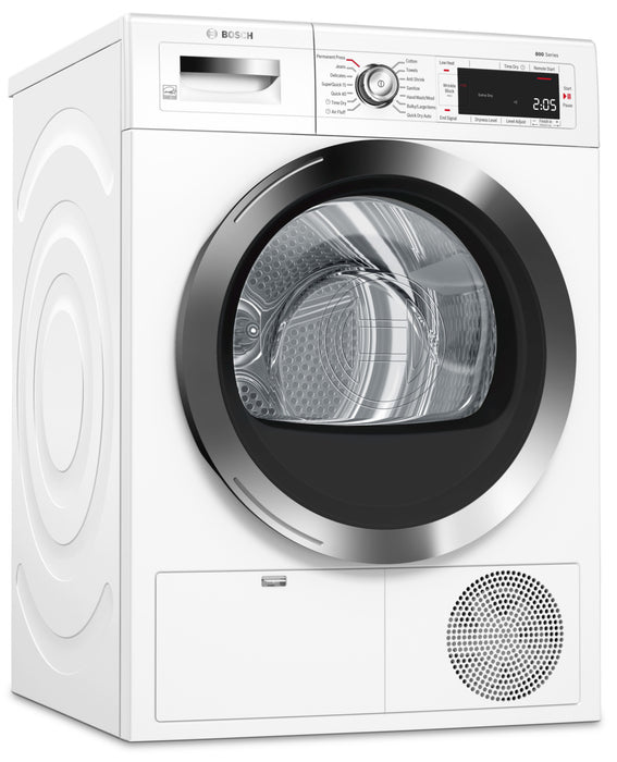 Sécheuse compacte sans évacuation d'air Bosch de série 800 de 4,0 pi3 avec application Home Connect - WTG865H2UC
