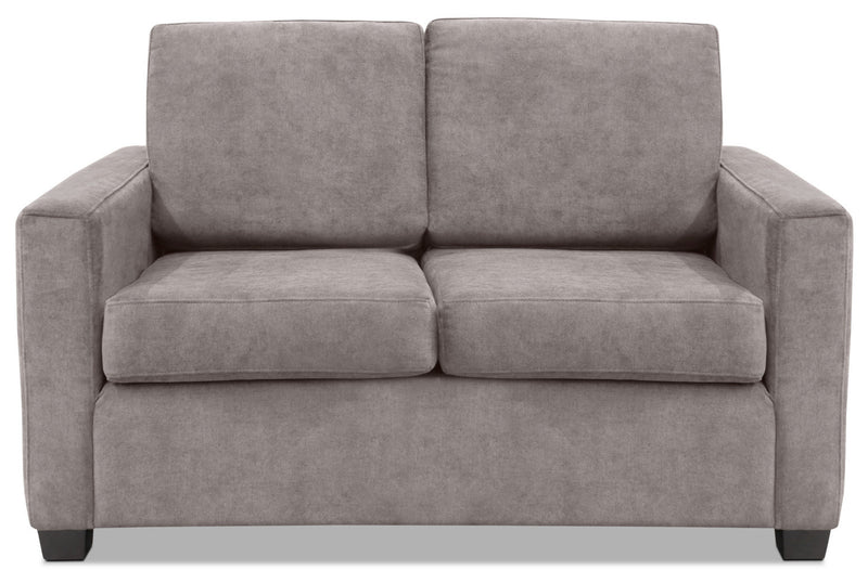 Causeuse Becca en chenille - cendre