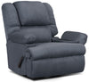 Fauteuil inclinable coulissant 5598  en suède rembourré avec rangement - marine